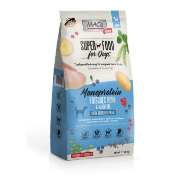 MAC’s Dog Mono Adut Trockenfutter Huhn 12 kg