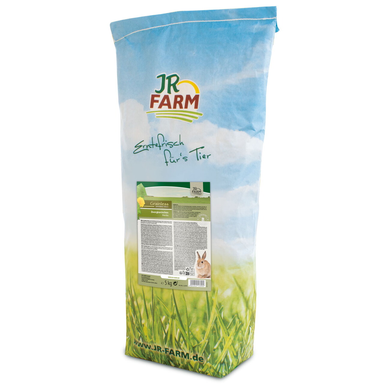 JR Farm Grainless Herbs Zwergkaninchen 5 kg
