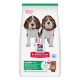Torba Hill's Science Plan Puppy z dwoma szczeniętami beagle; widoczny tekst: 'PUPPY <1', 'Lamb & Rice', '5 Benefits'