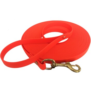 ab 35 kg Biothane Schleppleine orange 5 m
