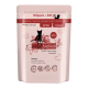 Rosa 300g Catz Finefood Verpackung für Kätzchen, mit einer Katzensilhouette und Text für getreidefrei, ohne Zuckerzusatz, hergestellt in Deutschland.