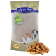 Lyra Pet Hundeleckerlipackung mit dem Logo "Lyra Nature Power" und Bildern eines Hundes und einer Katze, mit Leckerlis, die vorne angezeigt werden.