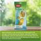 PANTO Kolbenhirse Verpackung mit einem Wellensittich und einem Kanarienvogel, gekennzeichnet als 100% Naturprodukt, das gesunde Vogelsnacks fördert.
