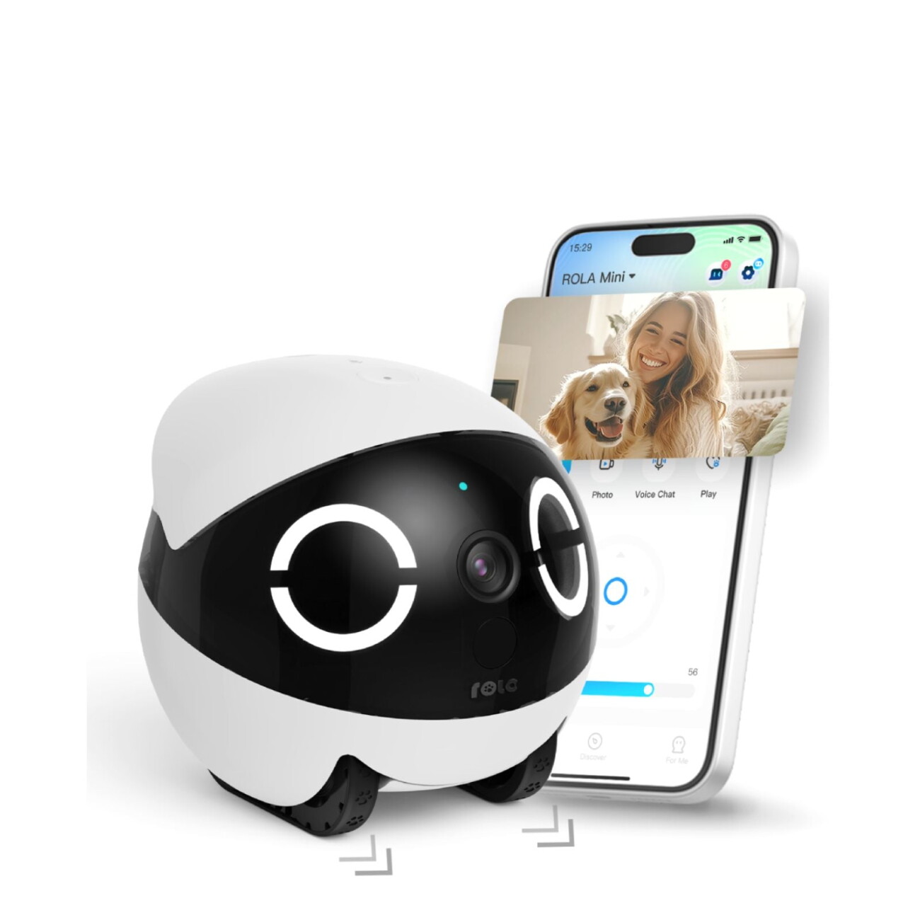 Enabot ROLA Mini: Haustier‑Monitor kabellos mit langlebiger Batterie & mobiler Live‑Überwachung