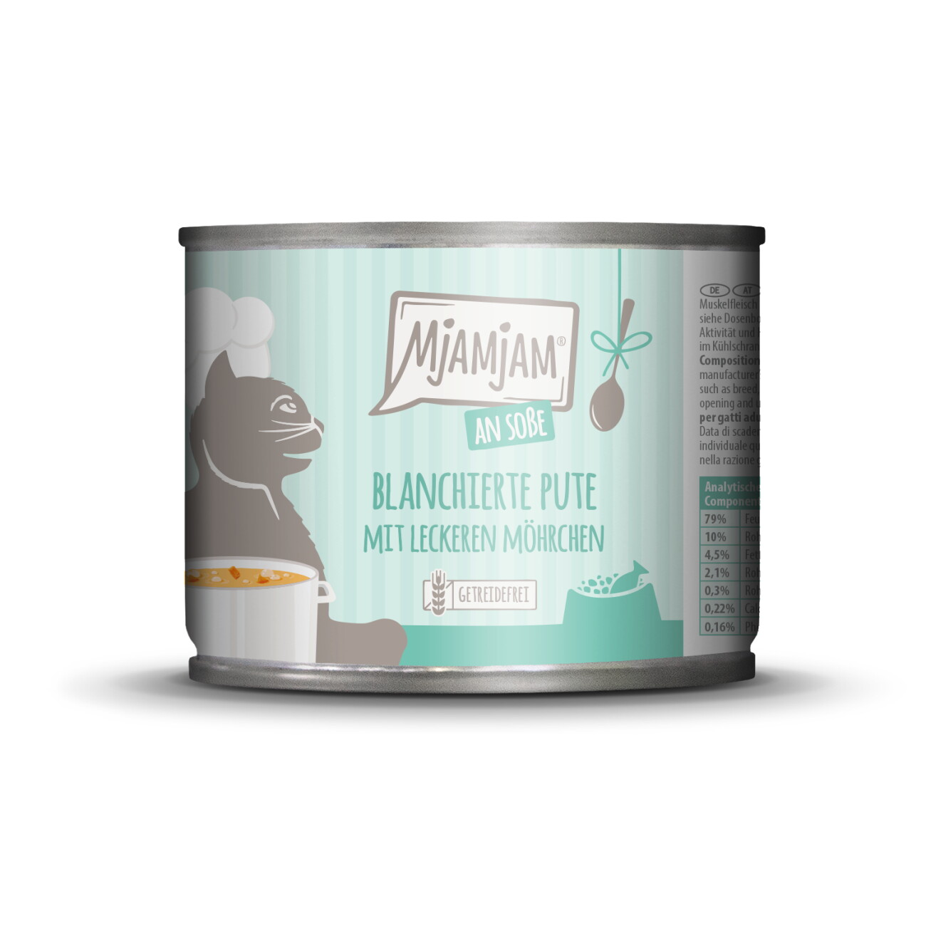 MjAMjAM Nassfutter Katze Adult Blanchiert in Sauce Pute und Möhre 6x185 g