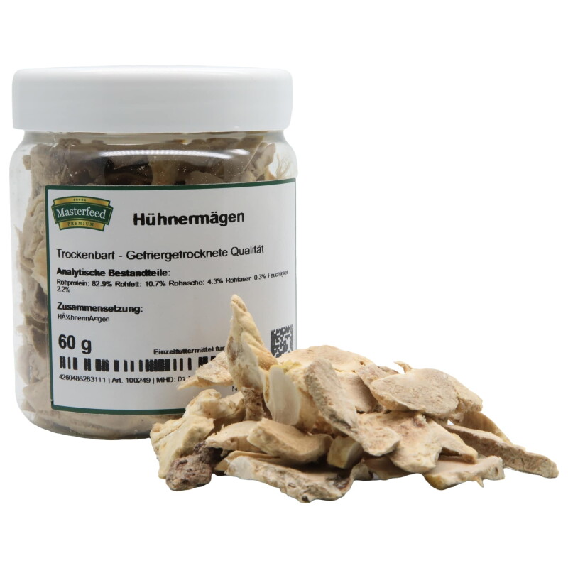 Masterfeed Trockenbarf Hühnermägen 150 g
