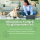 Flasche AlphaZoo Care Nachtkerzenöl für Haustiere, beschriftet "NATIVER BARF LUXUS," hebt Vorteile für den Zellstoffwechsel und Fettsäuren hervor.