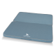 Blaues Haustierbett mit einer glatten Textur, das das Logo "KNUFFELWUFF" in Weiß zeigt, entworfen für Komfort und Stil.