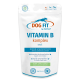 Weißer Beutel 'DOG FIT VITAMIN B komplex small', Nahrungsergänzung, 'NERVEN & NERVENSYSTEM' und 'VEGAN – OHNE ZUSÄTZE'.