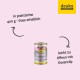 Hundefutter kann mit "Florie" mit Ente und Kürbis, 400g Größe, gekennzeichnet werden, mit einem leicht zu öffnenden Dosen-Design und dem deuka Begleitlogo.