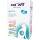 Kattovit Feline Diet Gastro Multipack, bestehend aus 12 x 85 g Beuteln mit Geschmacksrichtungen: Lachs, Huhn, Ente und Truthahn, entwickelt für die Verdauungsgesundheit.