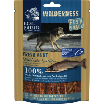 REAL NATURE WILDERNESS Fish Snack 70g Fresh Hunt, Fresh Hunt (Wildlachs-Streifen)