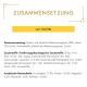 Nährwertangaben für Hundefutter mit Huhn, die Zutaten, Zusatzstoffe und analytische Bestandteile auf Deutsch detailliert.
