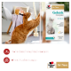 Chat orange grattant une corde à côté d'une boîte Doppelherz Gelenk Complex pour chats ; bannière indiquant « sans sucres ajoutés »