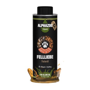 ALPHAZOO Fellliebe Futteröl für Hunde und Katzen 250 ml