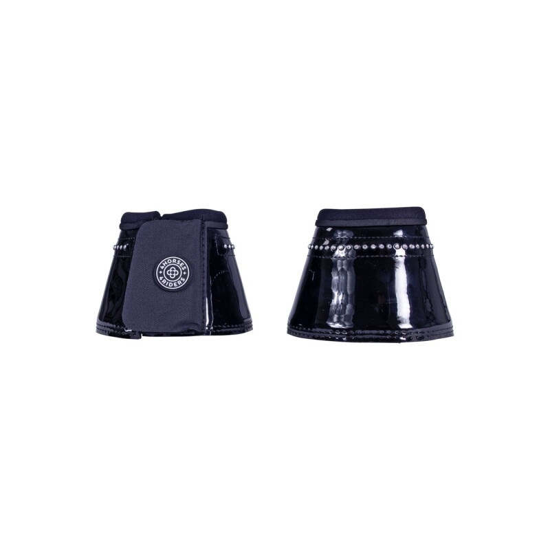 4Horses Springglocken Townsville Lack schwarz XL