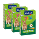 Drei Boxen mit Vitakraft VITA Spezial Kaninchenfutter, mit einem braunen Kaninchen auf der Vorderseite, beschriftet mit "ALL IN ONE ADULT" und "VITALITY PLUS."