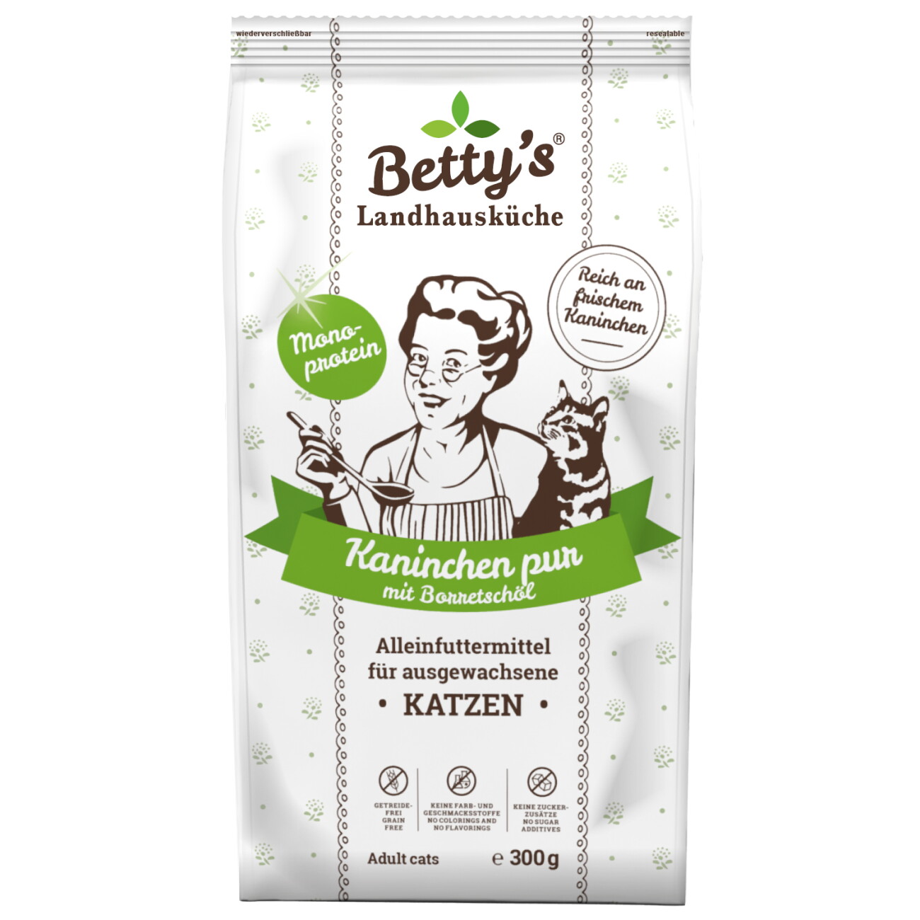 Betty's Landhausküche Trockenfutter Kaninchen pur 300 g