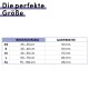 Größentabelle für Haustiergeschirre auf Deutsch, die Brustumfang und Gurtbreite für die Größen XS bis XL zeigt.