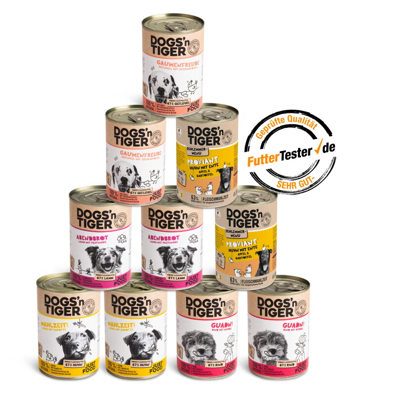 Dogs'n Tiger Dogs’n Tiger Adult Hundefutter, Nassfutter, Mixpaket Top of the tops! Dogs