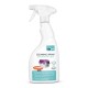 OptiPet-Reinigungs sprayflasche für Katzenkäfige und Käfige, mit einem Sprühkopf und einem Etikett mit Produktnamen und Anwendungshinweisen.