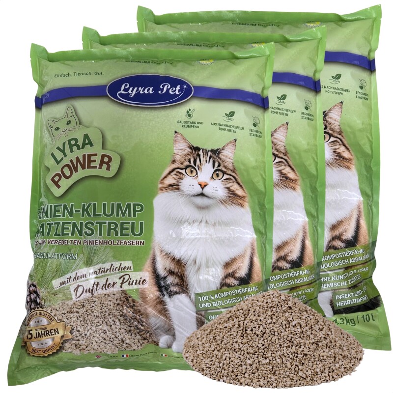 Lyra Pet Lyra Power Pinien Katzenstreu klumpend 30l