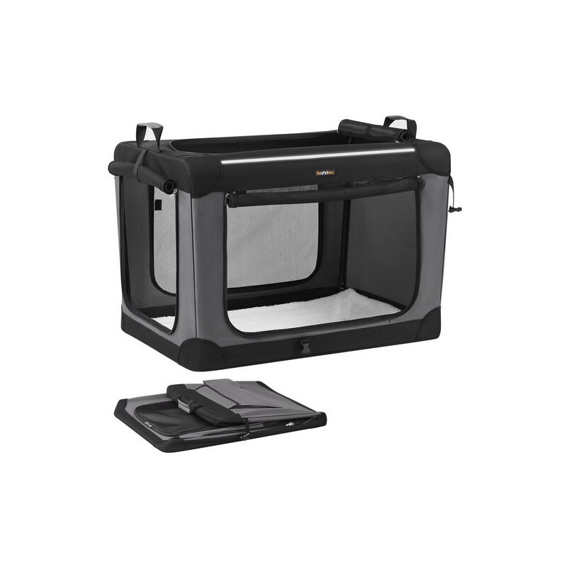 FEANDREA Hundebox faltbar, Hundetasche, Oxford-Gewebe S-XXL