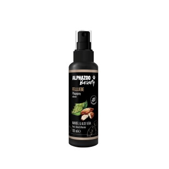 ALPHAZOO Fellliebe 500ml – Pflegespray für Hunde, Katzen, Haus- & Hoftiere 100 ml