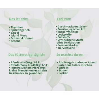 Hand aufs Pferd/Hund Bronchial Kräuter für Pferde – DurchAtmen 1kg
