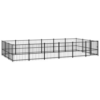 Outdoor Hundezwinger Stahl 5,82 m, 2,91 m, 1 m