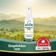 Equisept Wundpflege Sprayflasche vor einer malerischen Bergkulisse, beschriftet mit "Optimale Wundversorgung" und "Empfohlen von ehorses."