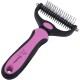 Unterwollbürste Hundebürste pink