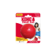 Emballage de KONG Biscuit Ball — balle en caoutchouc rouge distributrice de friandises ; texte visible : « KONG Biscuit Ball », « Durable Natural Rubber », « Dogs Need to Play ».