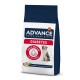 Sac de nourriture pour chiens Advance Veterinary Diets pour le diabète, présentant une image de chien, et un texte indiquant "Aide à réguler la glycémie" et les ingrédients.
