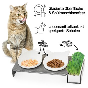 Futterbar Cat Diner Metall
