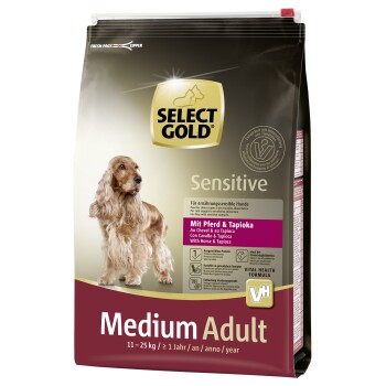 SELECT GOLD Sensitive Adult Medium Pferd & Tapioka 4 kg