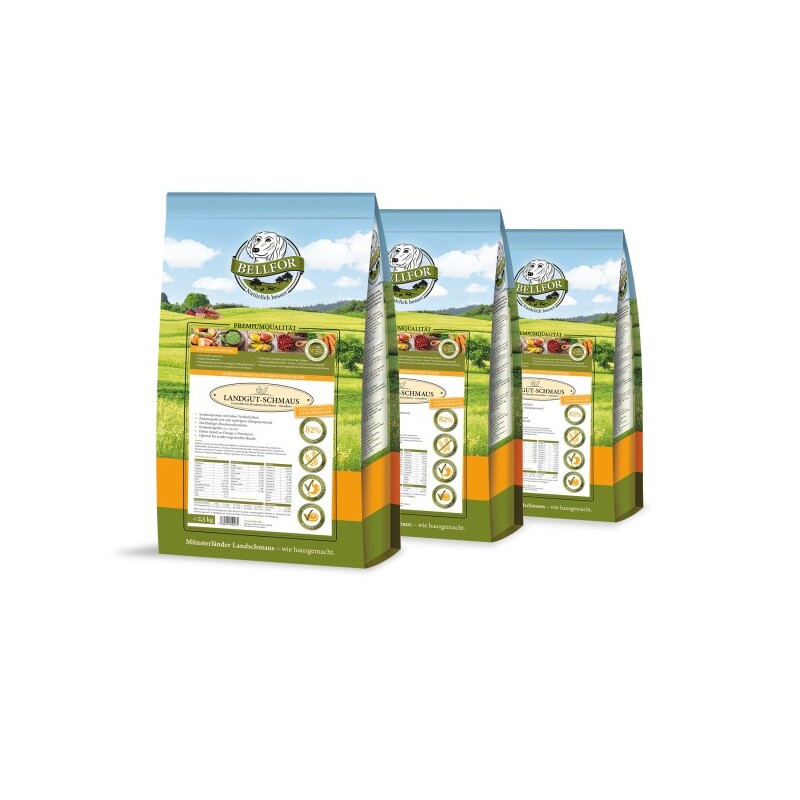 Bellfor Landgut-Schmaus mit Insekten - Angebot (3 x 2,5 Kg)