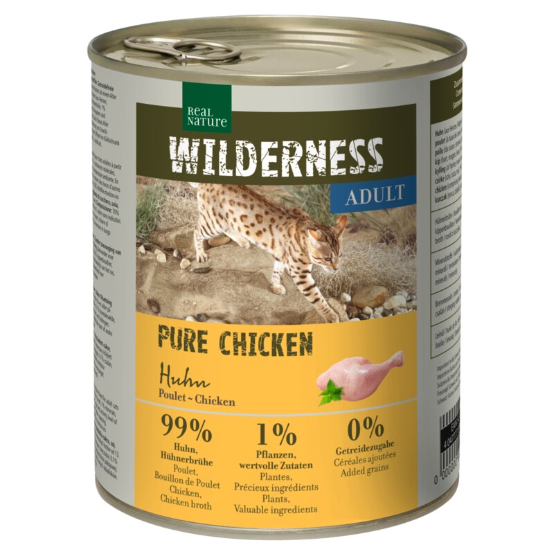 REAL NATURE WILDERNESS Adult Pure Chicken 24x800 g