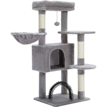 Kratzbaum 106 cm - mit Sisal & Spielbaum