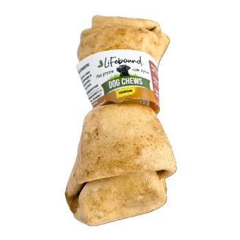 Kauknochen 10 Stk aus Kalbsleder, 10 cm