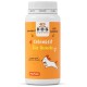 Behälter mit "GelenkFit für Hunde" Hundesupplement-Pulver, 175g, mit einem orangefarbenen Etikett und einer verspielten Hundillustration, die die Gelenkgesundheit fördert.