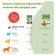 Tabela rozmiarów gryzaków Whimzees dla psów po polsku: 'Zawsze wybieraj odpowiedni rozmiar' i czerwony znaczek 'Zalecany 1 gryzak'.