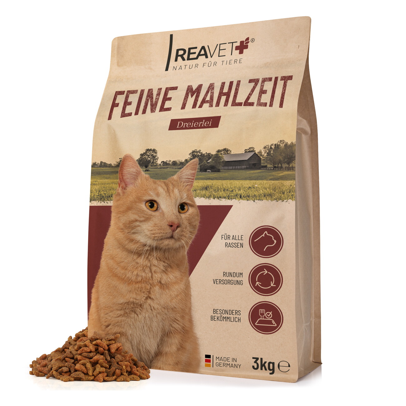 REAVET Trockenfutter Feine Mahlzeit - Dreierlei 3kg