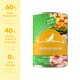 Dose Hundefutter mit der Aufschrift 'Irish Chicken', die 60% Fleischanteil, 40% Gemüse, Kräuter und Algen enthält, ohne Getreide.