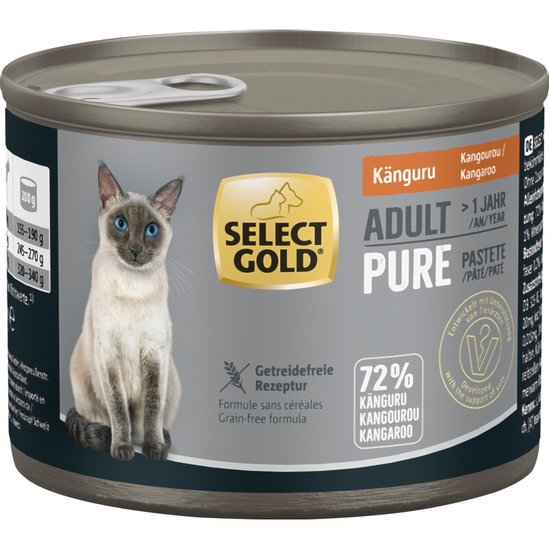 SELECT GOLD Pure Adult Paté Kangoeroe 24x200 g