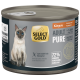 Select Gold Adult Pure Kangaroo Getreidefreie Katzennahrung Dose mit Bild einer Siamkatze, 72 % Känguru, 200g.