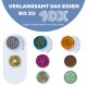 Bild von verschiedenen langsamen Fressnäpfen für Haustiere mit dem Text 'Verlangsamt das Essen bis zu 10X gegen Fettigkeit und Blähungen.'