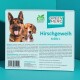 GreenHero Hirschgeweih Hundekauartikel, Größe L, 100% natürlich. Anweisungen und Nährwertinformationen auf der Verpackung in deutscher Sprache.