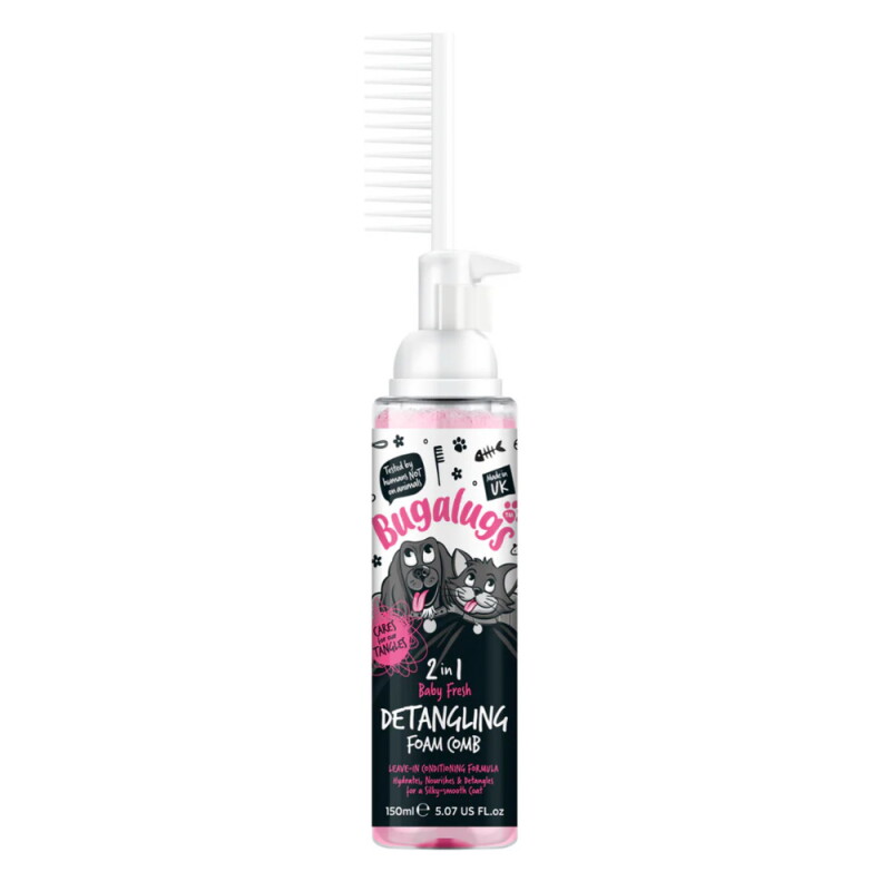 Bugalugs Fellentwirrungsschaum mit Kamm Baby Fresh 150 ml