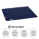 Navy-blaues, gestepptes Tiermatte von Doctor Bark, gekennzeichnet mit "robust," "hygienisch," "waschbar bis 95°C," und "10 Jahre Garantie."